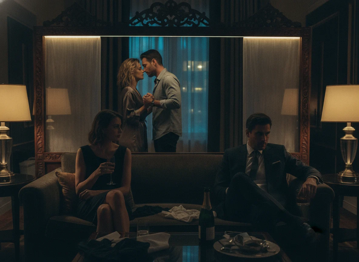 cinematic late-night lounge